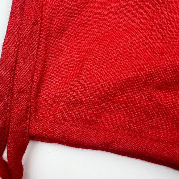 Briar Red Linen Bonnet - Picture 2 of 5